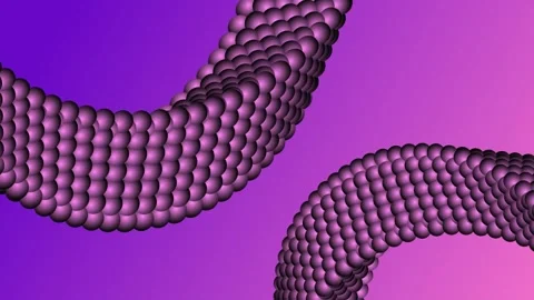 Rotating spherical snake 2 4K Stock Footage 277242159