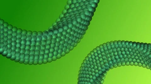 Rotating spherical snake 3 4K Stock Footage 277242189
