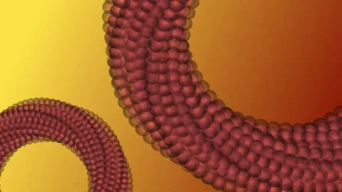Rotating spherical snake 4 4K Stock Footage 277242195