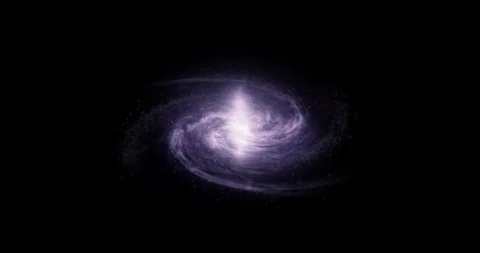 Rotating Spiral Galaxy Deep Space Exploration. Space Background Stock Footage 125277848