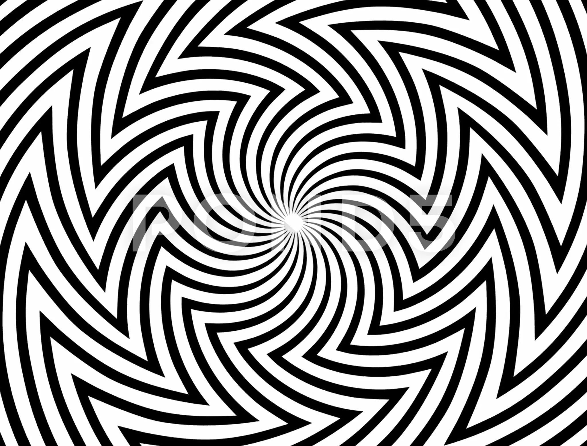Rotating spiral - optical illusions, Stock Video