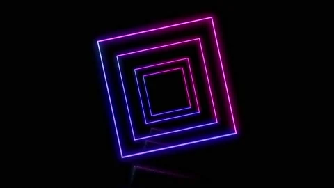 Rotating squares on the black background. Stock Footage 131171093