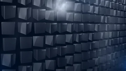 Rotating squares blocks wall abstract motion background Stock Footage 113359297