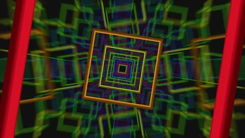 Rotating Squares Loop Stock-Footage 106608282