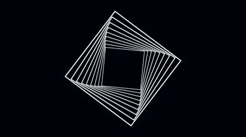 Rotating squares (spiral) Stock Footage 8969808