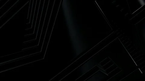 Rotating Stack of Black Figures, 3D Render, Background, Reflection, Exclusive Stock Footage 269349814