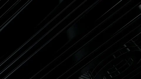 Rotating Stack of Black Figures, 3D Render, Reflection, Background, Exclusive Stock Footage 269349840