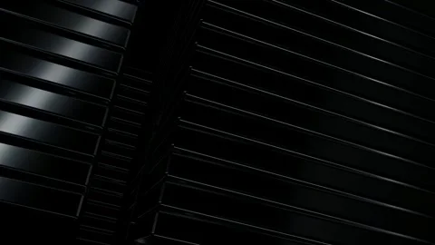 Rotating Stack of Black Figures, Background, Reflection, 3D Render, Exclusive Stock Footage 269349610