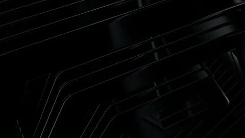 Rotating Stack of Black Figures, Exclusive, Reflection, Background, 3D Render Stock Footage 269349754