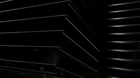 Rotating Stack of Black Figures, Reflection, Exclusive, Background, 3D Render Stock Footage 269349671
