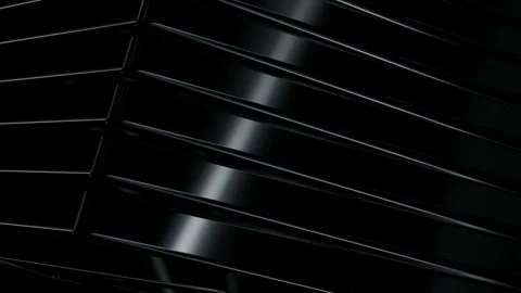 Rotating Stack of Black Figures, Reflection, 3D Render, Exclusive, Background Stock Footage 269349692