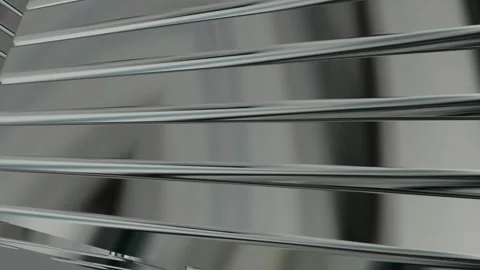 Rotating Stack of Silver Figures, Reflection, Exclusive, 3D Render, Background Stock Footage 269349359