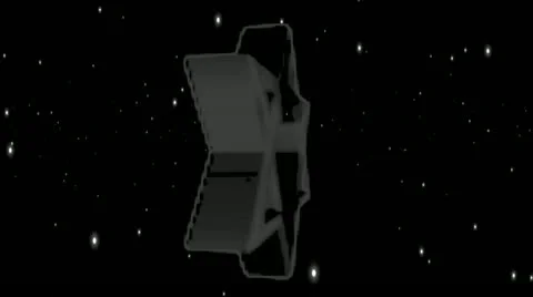 Rotating Star of David with Changing Colors and Star Field Video stock 12670034