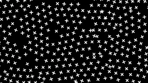 Rotating star particles seamless pattern in modern style animation on black.. Stock Footage 321737022