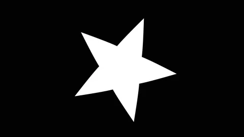 Rotating Star Spinning Mask Five Pointed Stock Footage 143911334