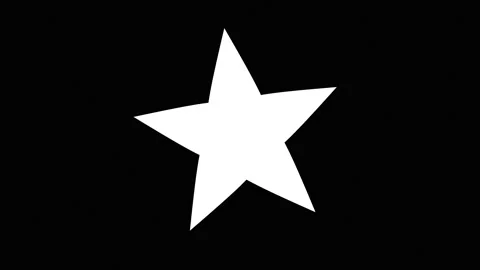 Rotating Star Spinning Mask Five Pointed Stock Footage 291072850