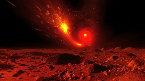 Rotating Star Tunnel In The Sky Alien Planet Stock Footage 69844772