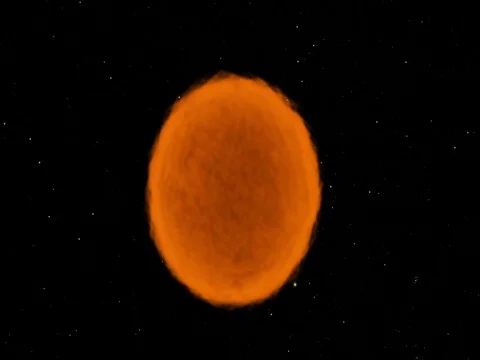 Rotating Star/Red Giant/Sun Stock Footage 70028799