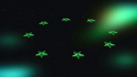 Rotating stars Stock Footage 107559516