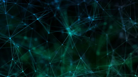 Rotating stellar relations. Seamless loop.Technology, social networks Stock Footage 102871735