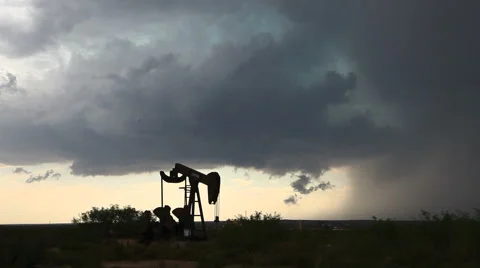Rotating Storm Timelapse over flat landscape Stock Footage 65330393