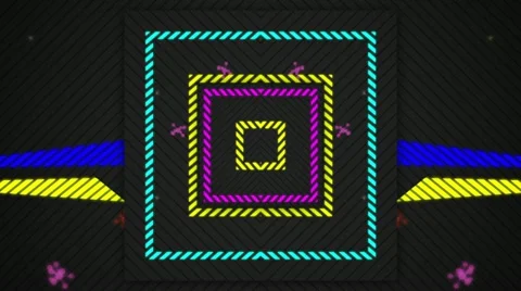 Rotating striped cubes Stock Footage 21884453