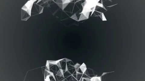 Rotating structures in the upper and lower parts of the screen. Pulsation of the Stock Footage 83273961