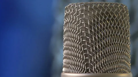 Rotating Studio Microphone II HD Stock Footage 40713644