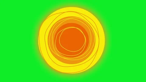 Rotating Sun Green Screen Vidéo 11511042