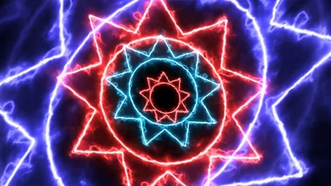 Rotating sun shapes Stock Footage 89126535