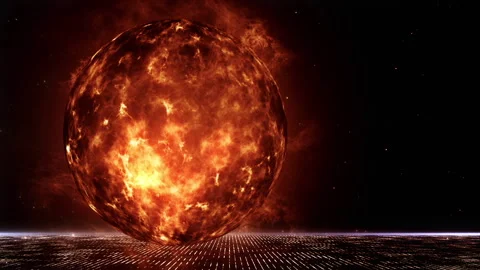 Rotating Sun In Space Stock Footage 279915494