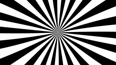 Rotating sunbeams, sun. Hypnotic wheel. Loop. Vintage Retro Background. Stock Footage 151133879