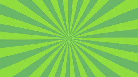 Rotating sunbeams, sun. Hypnotic wheel. Green Loop. Vintage Retro Background. Stock Footage 151135697