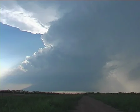 Rotating supercell storm timelapse Stock Footage 40579200