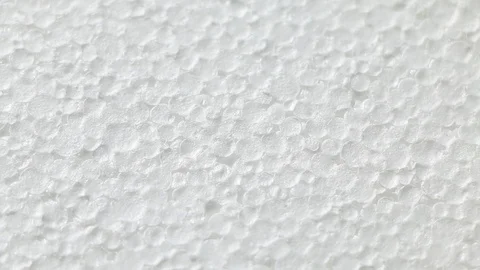 Rotating surface of white styrofoam Stock Footage 124872725