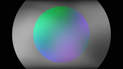 Rotating Surreal Gradient Colored Circles Loop Abstract Background Stock Footage 131194169