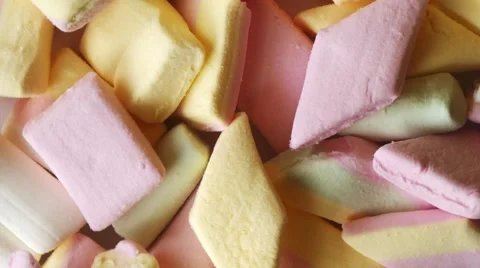 Rotating sweets, candy, marshmallows Stock Footage 69072460