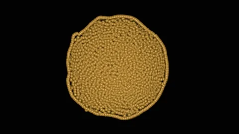 Rotating swirling fluid simulation . 3d animation Stock-Footage 131830243