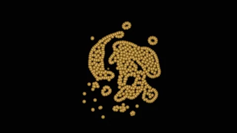 Rotating swirling fluid simulation . 3d animation Video stock 131830408