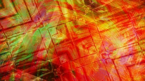 Rotating Tile and Abstract Color Swirls Video stock 113178933