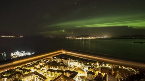 Rotating time lapse from abou city Stock Footage 87802293