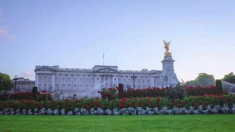 Rotating time Lapse of Buckingham Palace, London Vídeos de archivo 91259495