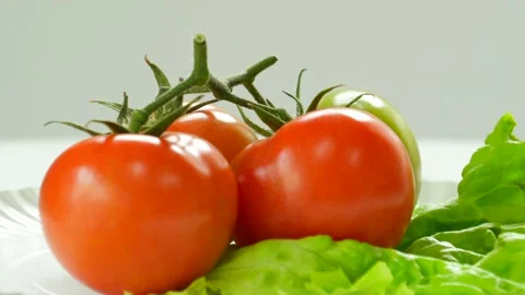 Rotating Tomato On White Background Stock Footage 235211923