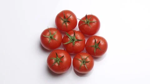 Rotating tomatoes Stock Footage 8571122