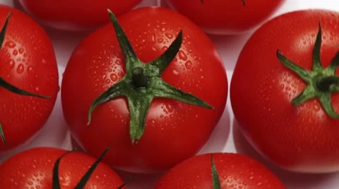 Rotating tomatoes Stock Footage 8571123