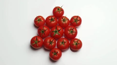Rotating tomatoes Video stock 8571124