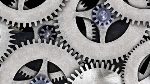 Rotating Tooth Wheels Vídeo Stock 168919945