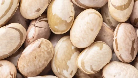 Rotating top view, closeup of beans Stock Footage 198176037