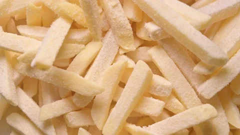 Rotating top view of frozen chips Stock Footage 141541313