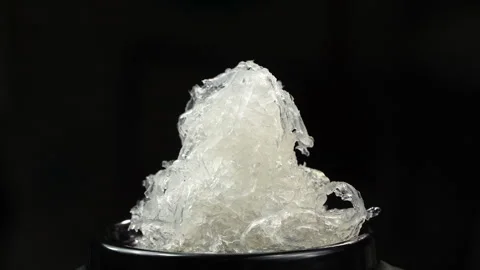 Rotating Tower Pile Of Clean Bird Nest On Black Background 库存影片 339369646